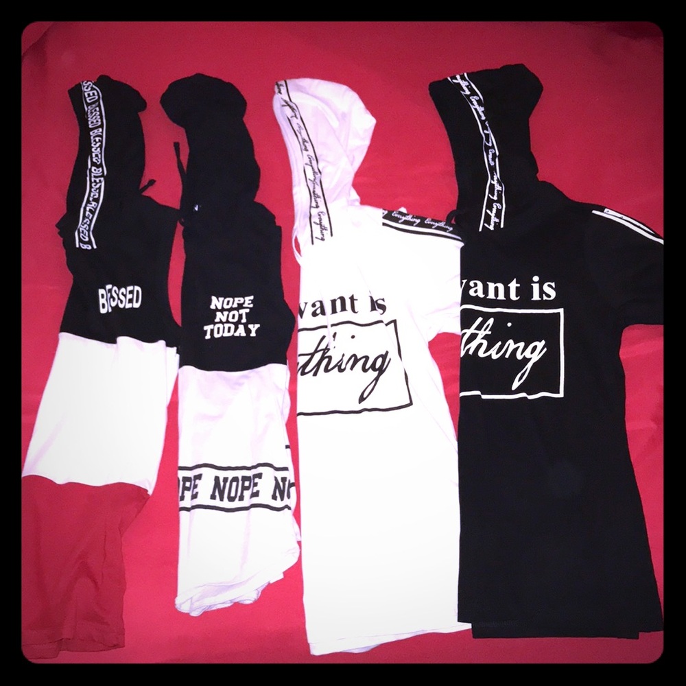 Hooded Top bundle. Sizes Small/Medium.